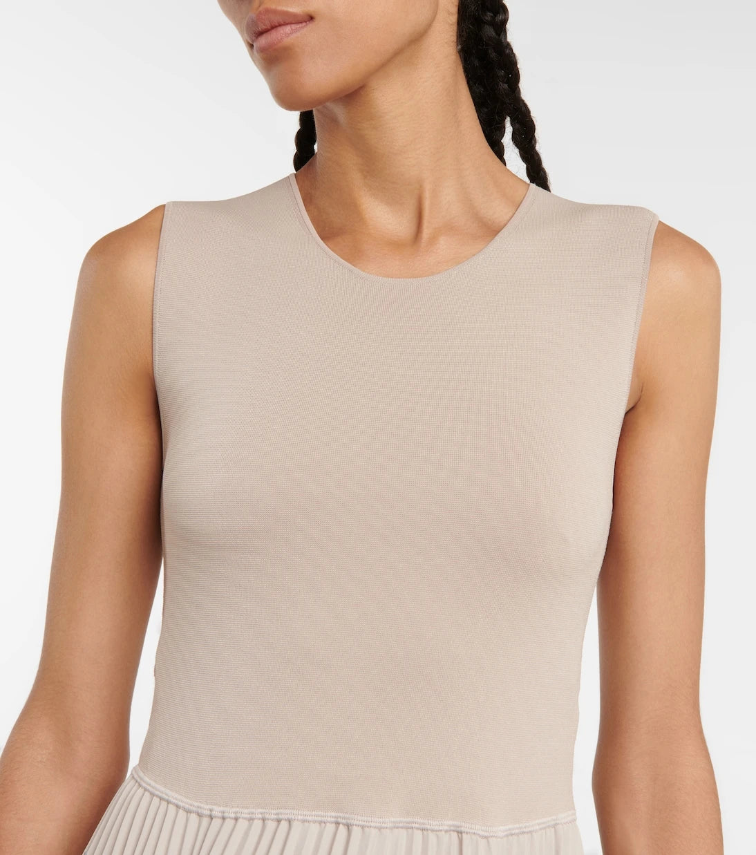 Joseph - Dera pleated crêpe midi dress