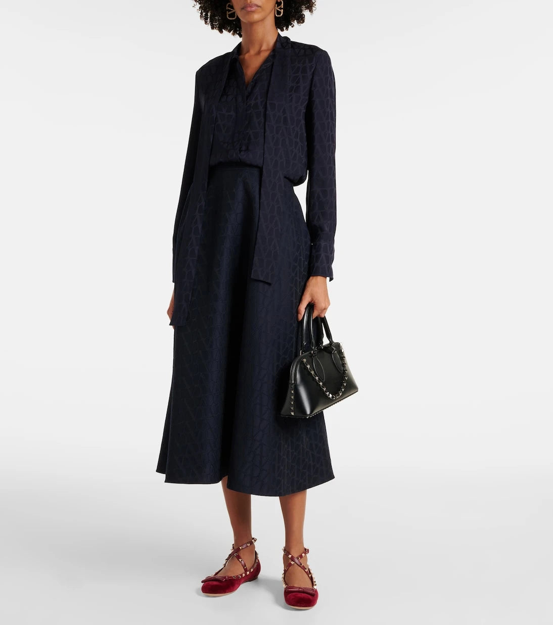 Valentino Garavani - Rockstud velvet ballet flats
