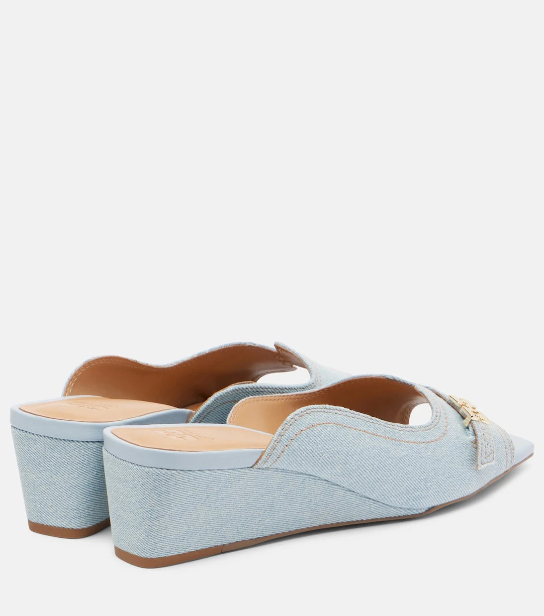 Ganni - Butterfly wedge mules