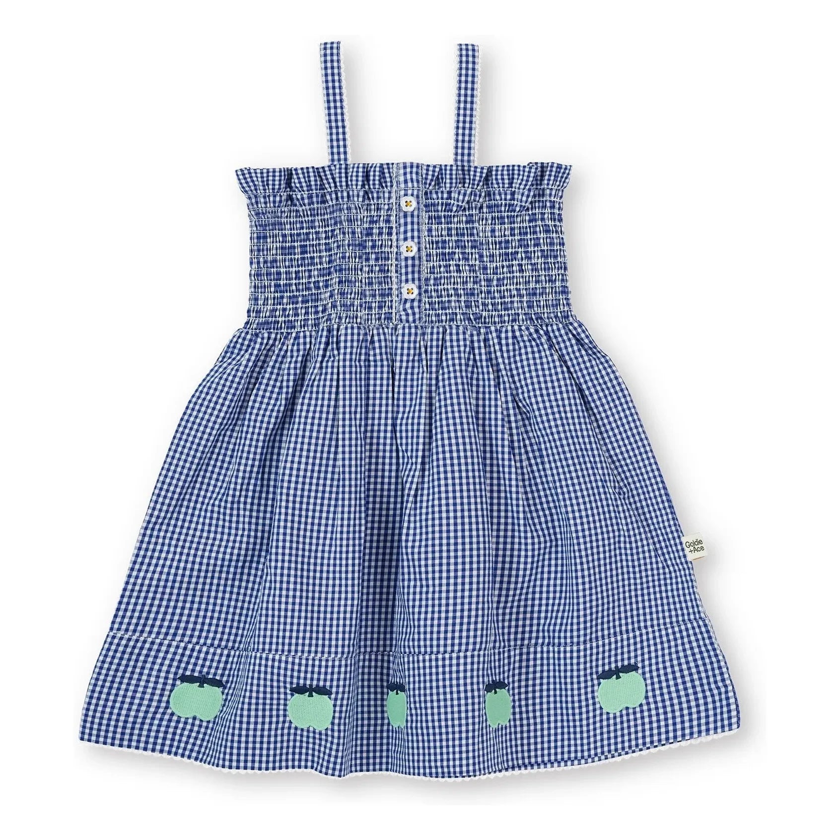 Goldie + Ace - Gingham Smocked Dress | Blue