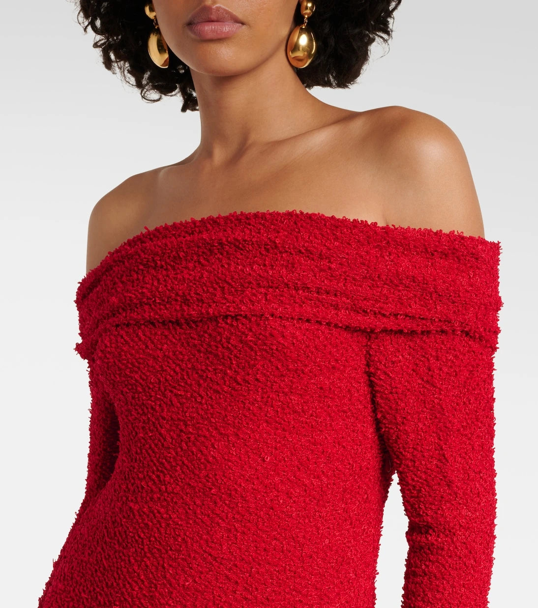 Isabel Marant - Ormany jersey bouclé maxi dress