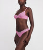Skims Pink Lace-Trim Fits Everybody Dipped Thong