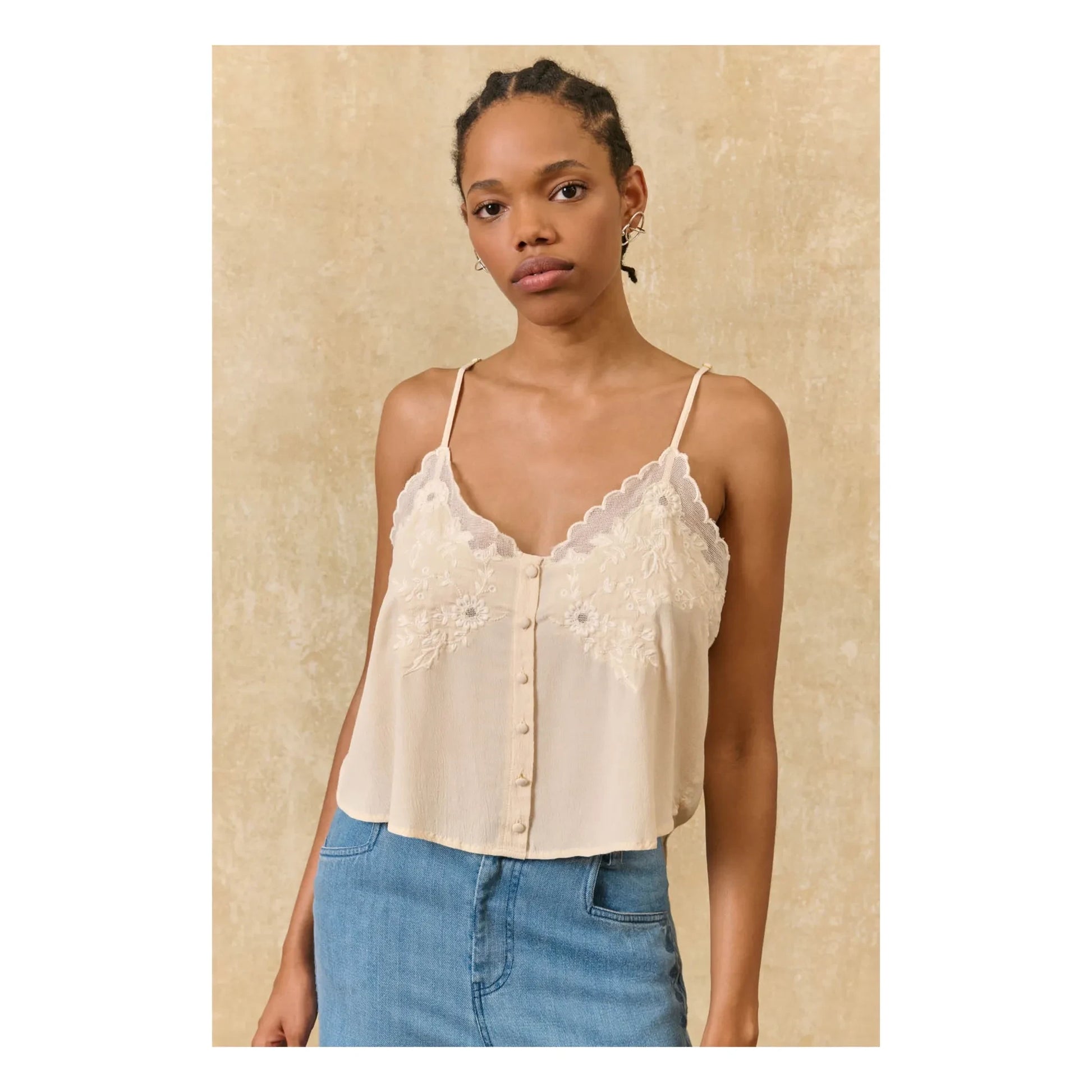 Louise Misha - Suena tank top | Cream
