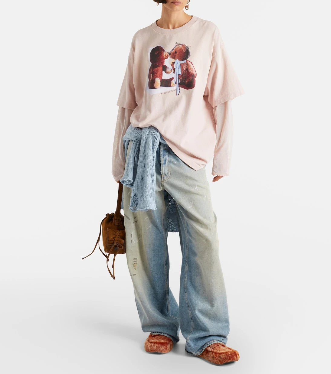 Acne Studios - حذاء بوجان لوفرز من جلد الغنم