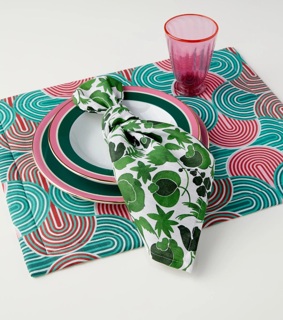 La DoubleJ - Large set of 6 floral napkins