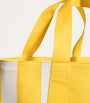 Yellow Medium Cotton Logo Tote Bag