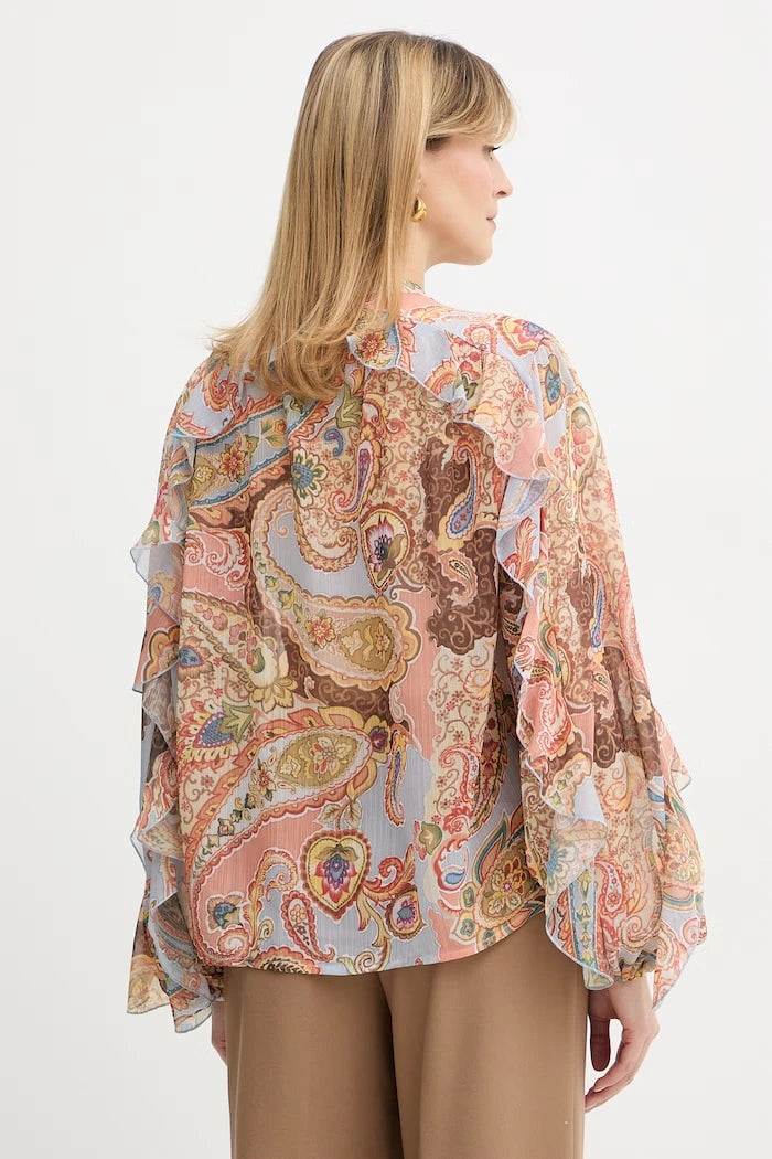 Guess блуза с волани дамска PAISLEY
