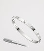Medium White Gold and Diamond LOVE Bracelet