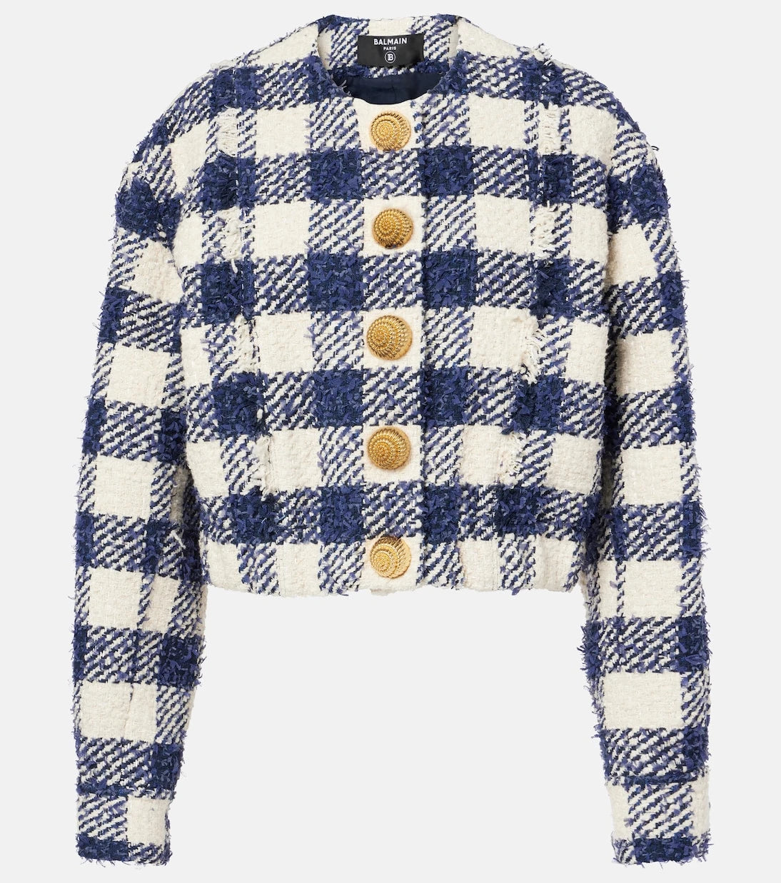 Balmain - Checked tweed jacket