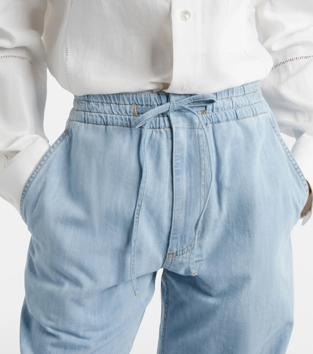 Bottega Veneta - High-rise wide-leg jeans