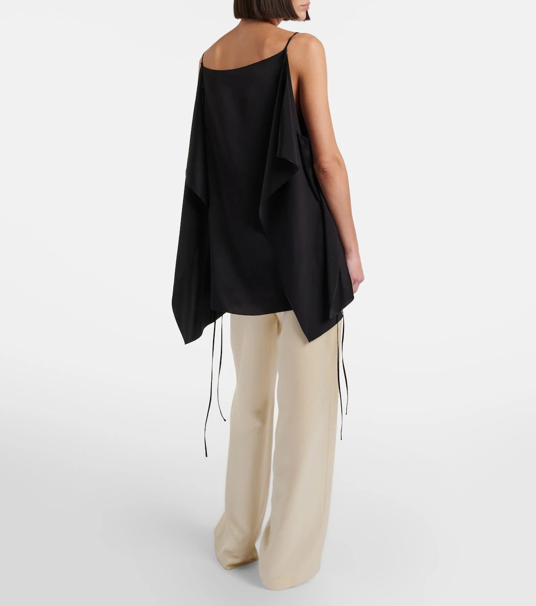 The Row - Silk satin straight pants