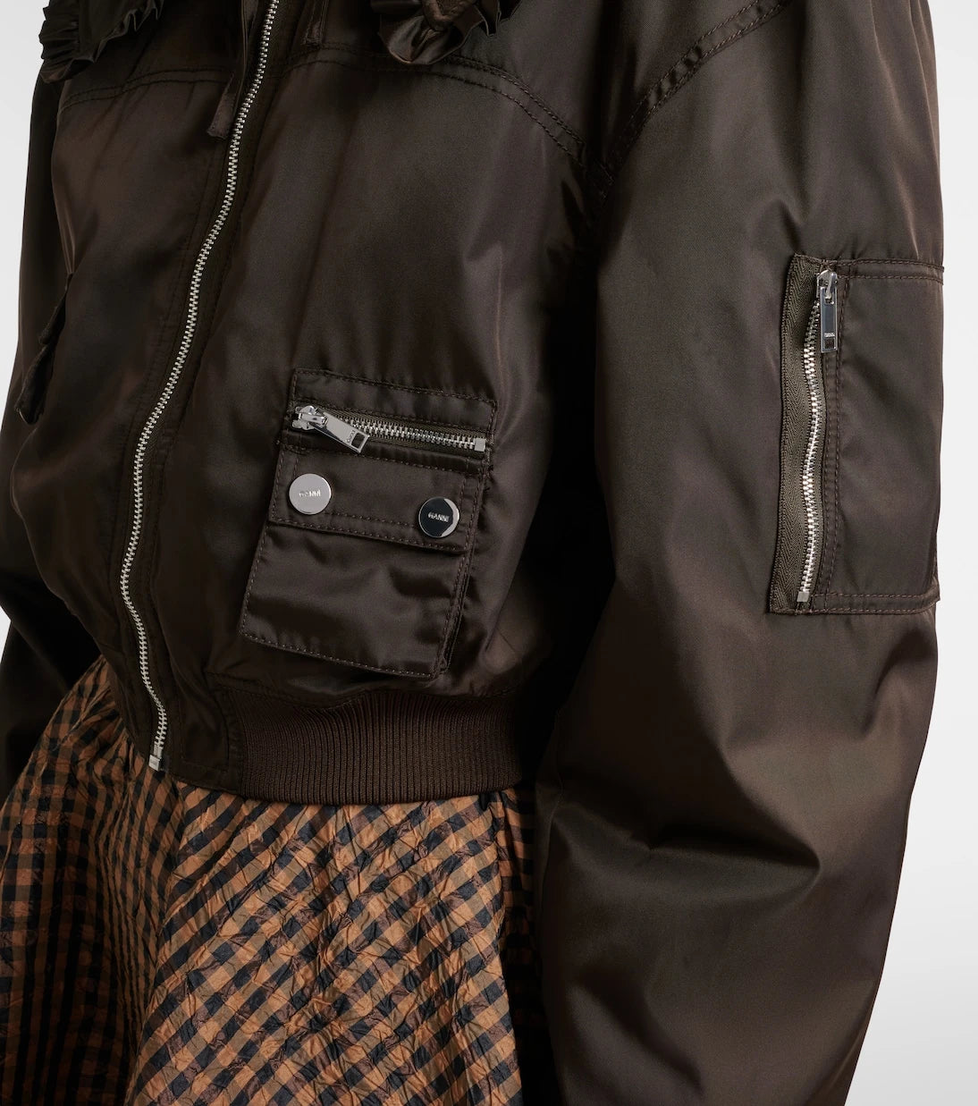 Ganni - Duchess bomber jacket