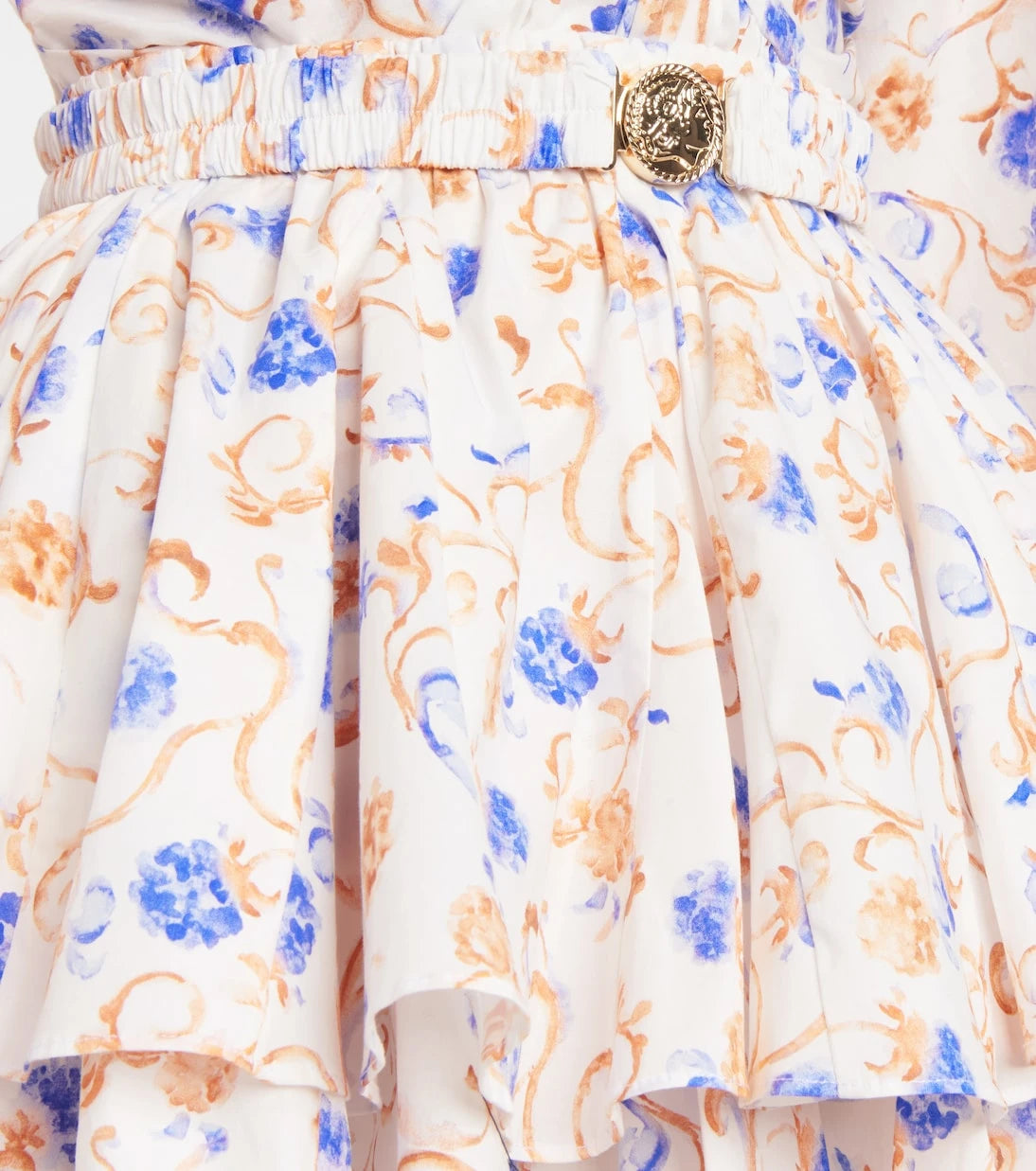 Caroline Constas - Reign floral cotton-blend miniskirt