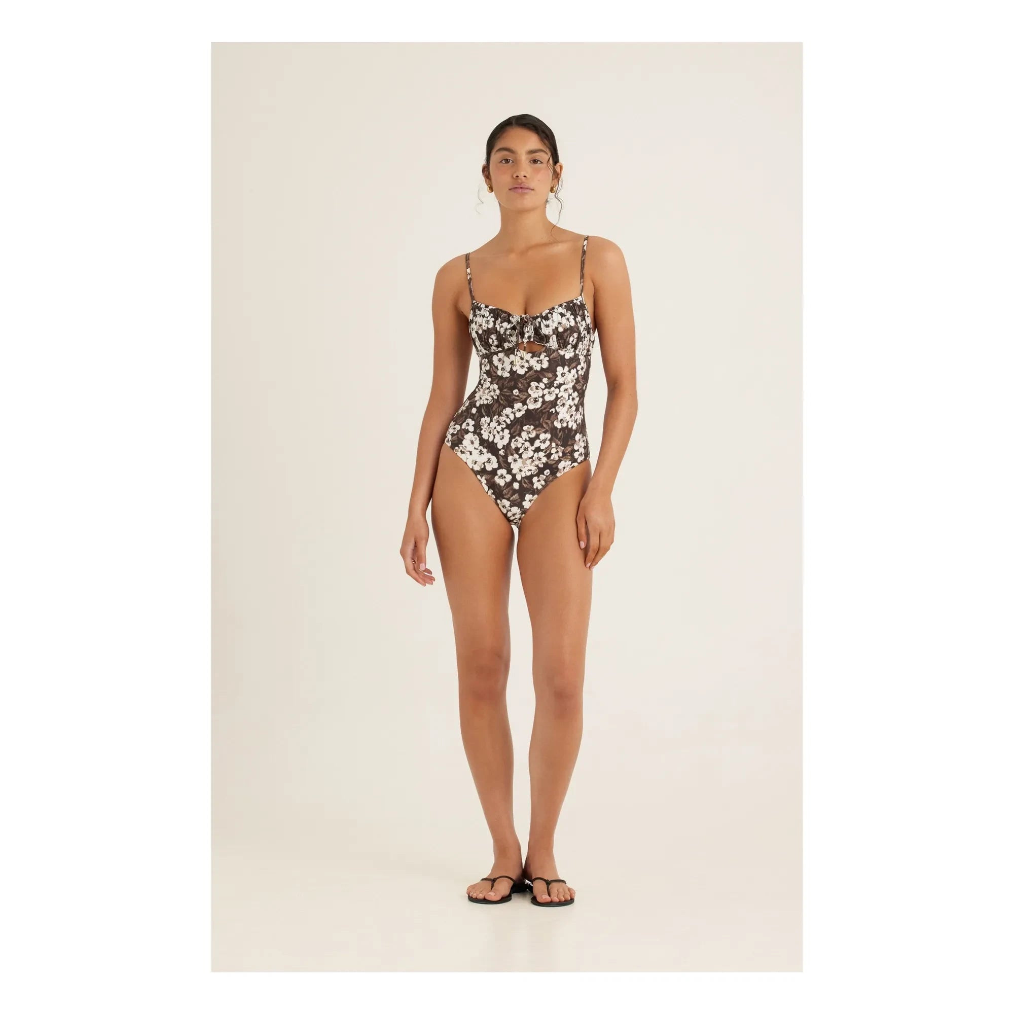 Peony - Solstice One-Piece Swimsuit | Brown