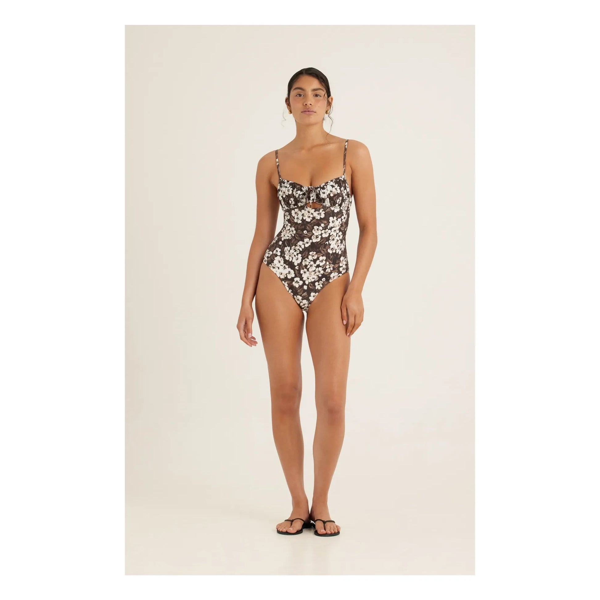 Peony - Solstice One-Piece Swimsuit | Brown