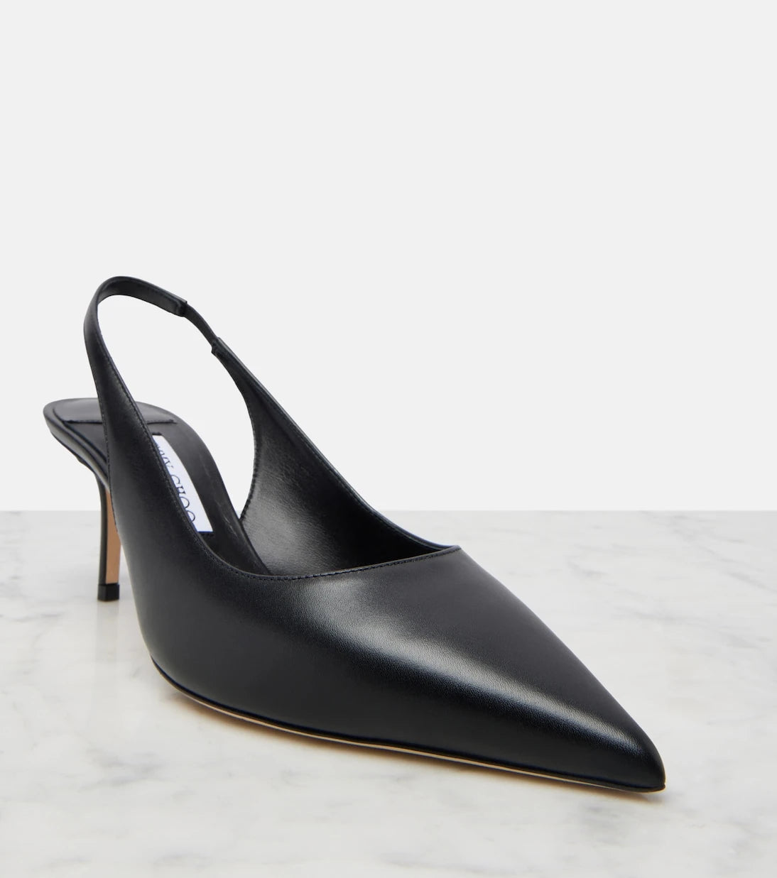 Jimmy Choo - Love leather slingback pumps