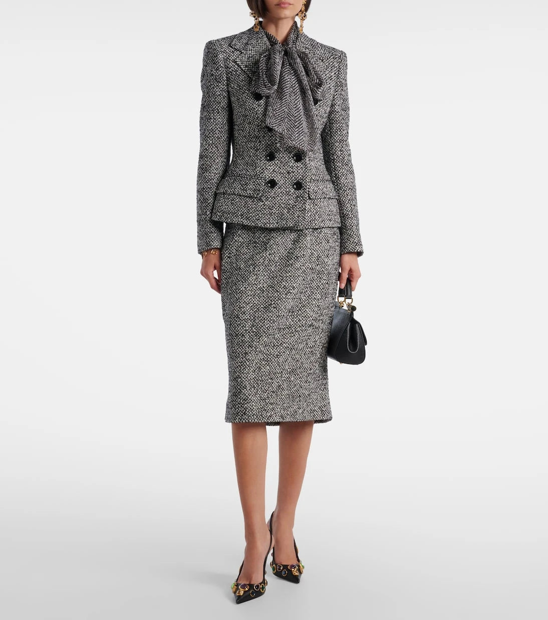 Dolce&Gabbana - Double-breasted wool-blend jacket