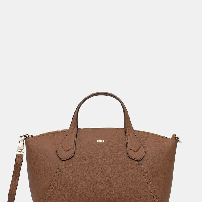 BOSS kadın suni deri tote çanta Lenah Zip Tote M