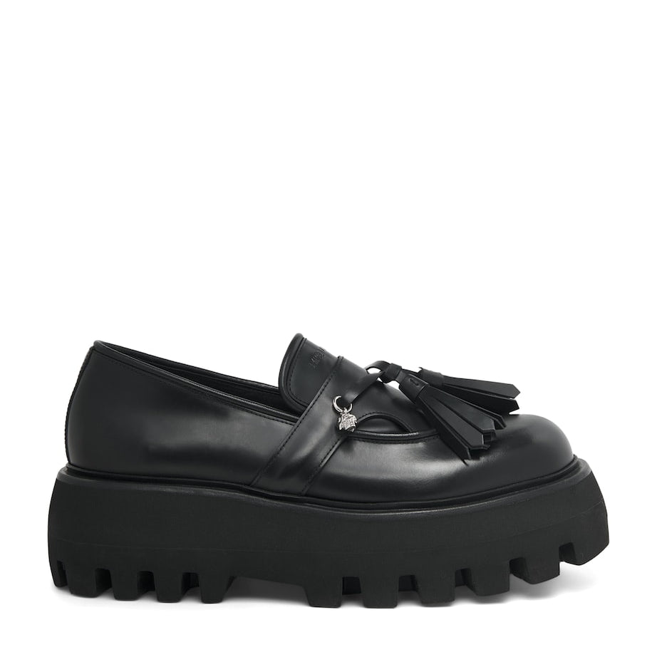 McQueen Leather Sofa Loafers