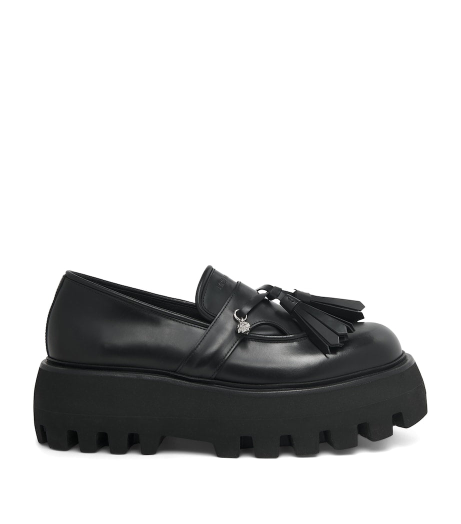 McQueen Leather Sofa Loafers