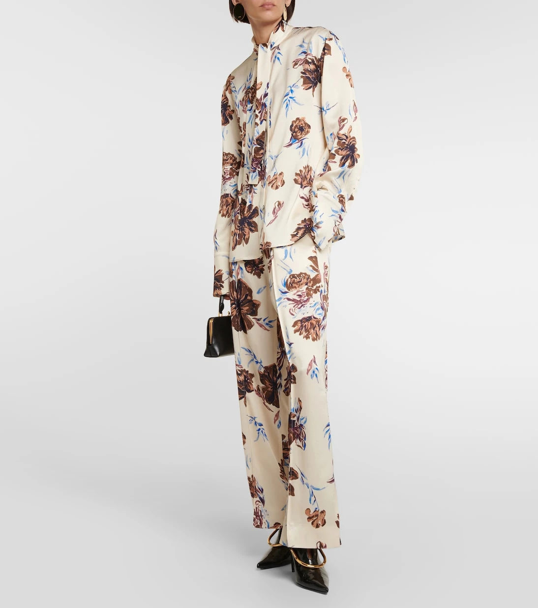 Jil Sander - Floral high-rise wide-leg pants