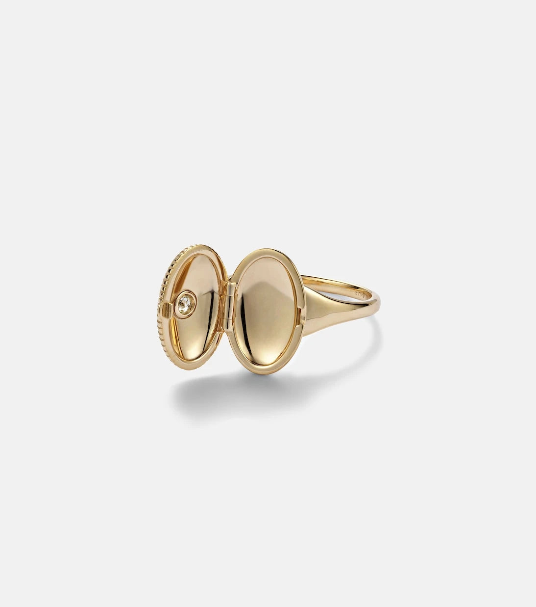 Persée - 9kt gold ring with diamond