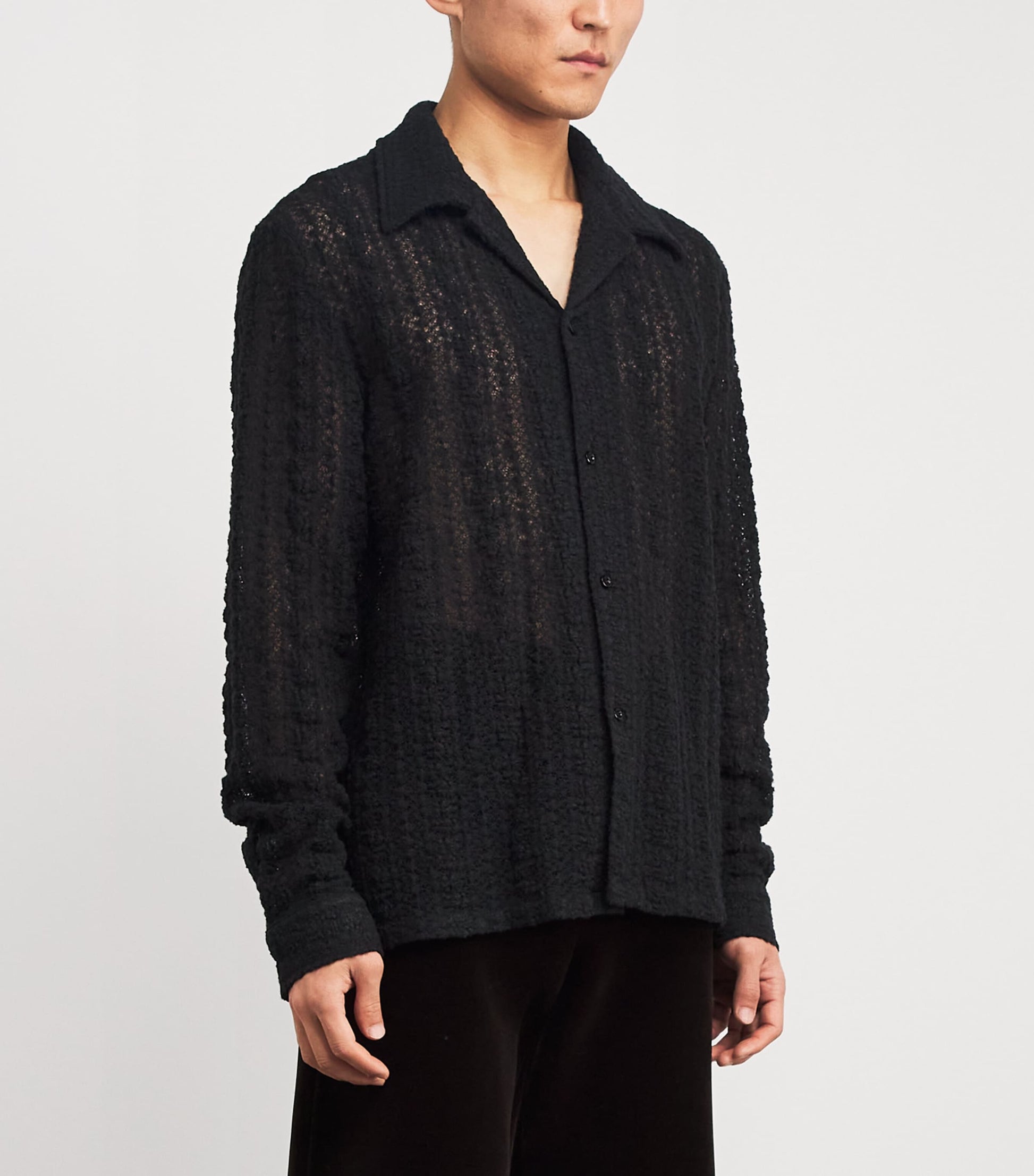 Séfr Wool-Blend Lace Jagou Shirt