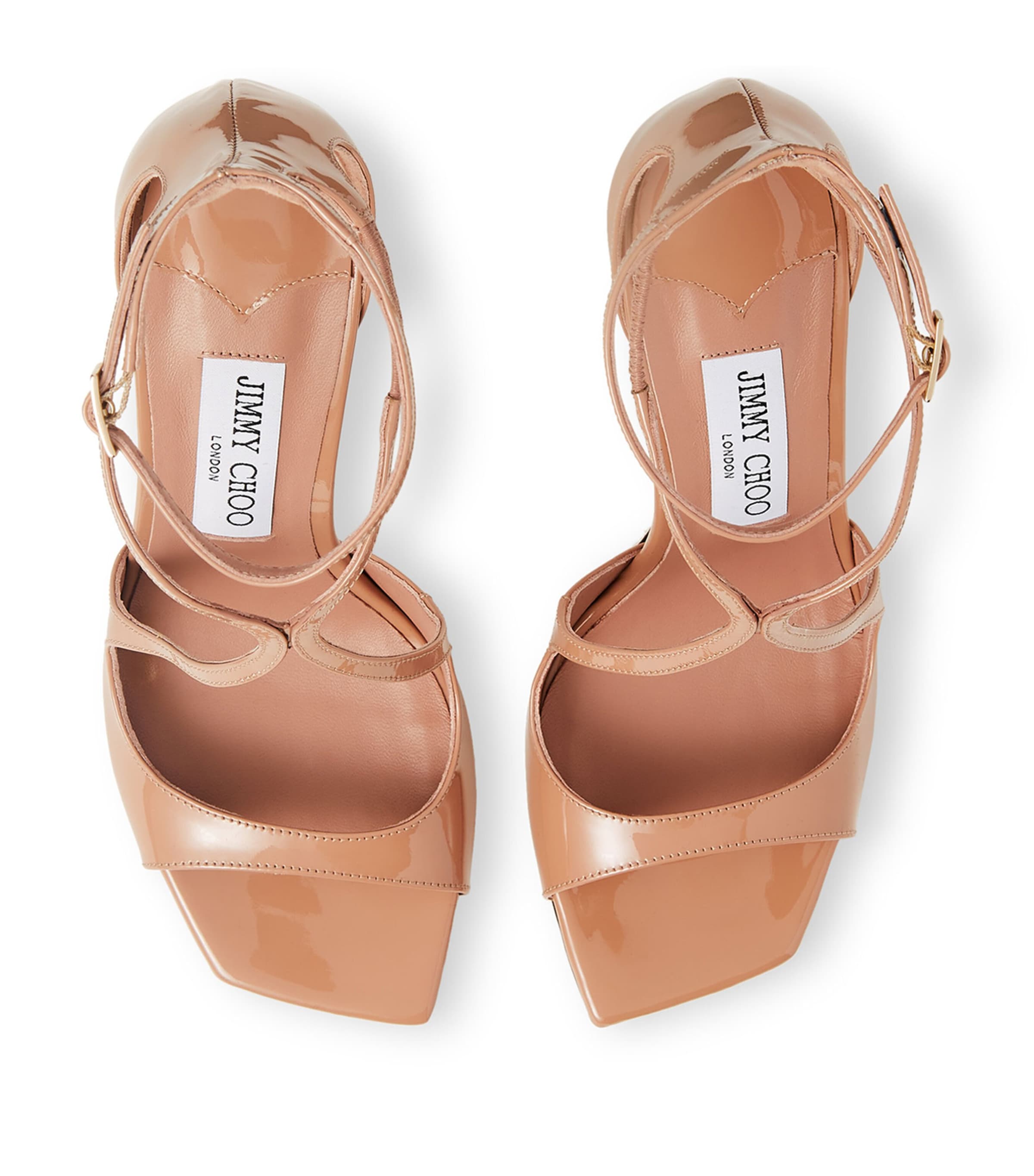 Pink Azia 95 Patent Leather Sandals