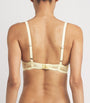 Fleur Du Mal Yellow Lace Bianca Balconette Bra