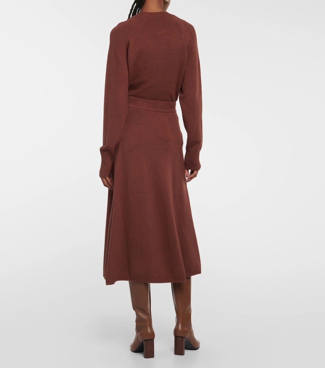 Joseph - Silk-blend midi skirt