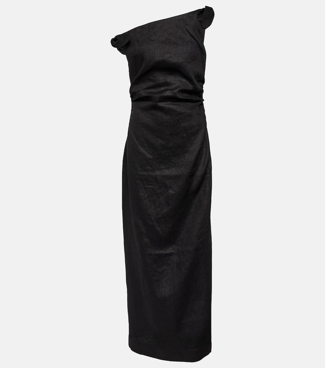SIR - One-shoulder linen maxi dress