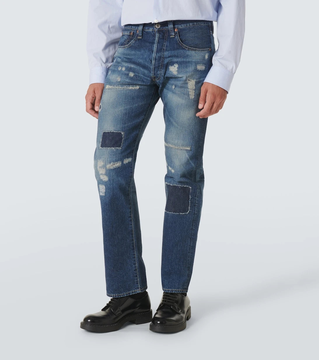 Junya Watanabe - Distressed straight jeans