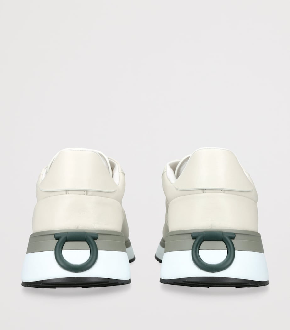 Salvatore Ferragamo Leather Low-Top Sneakers