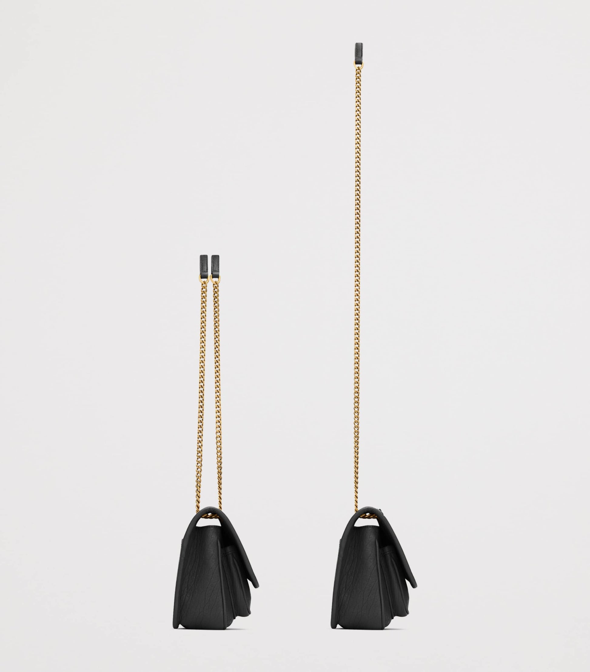 Saint Laurent Black Mini Leather Niki Shoulder Bag