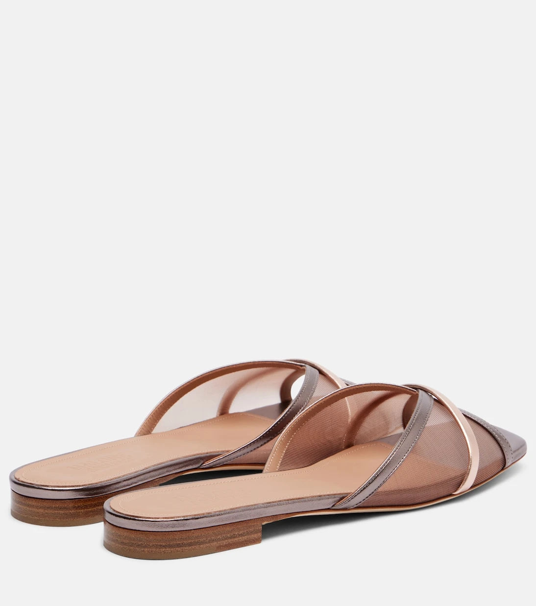 Malone Souliers - Perla leather and mesh slides