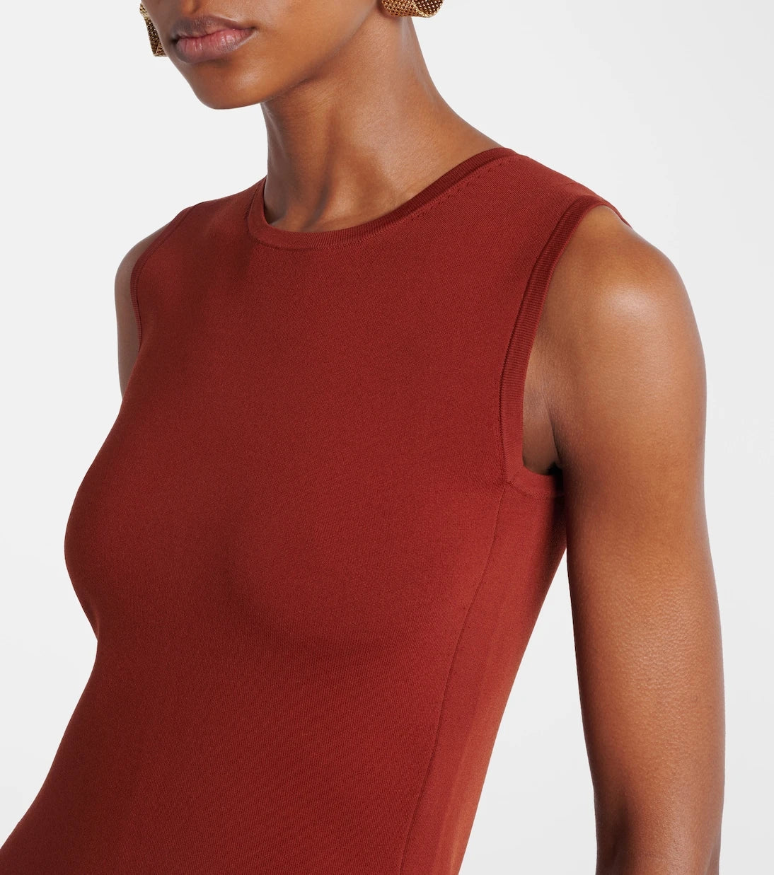 Max Mara - Jersey midi dress