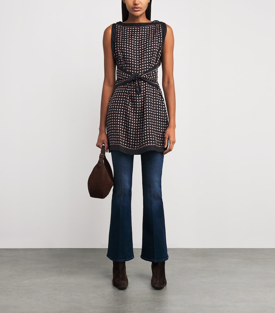 DÔEN Multi Silk-Blend Millane Mini Dress