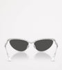 Swarovski Silver Metal Cat Eye 0SK7030 Sunglasses