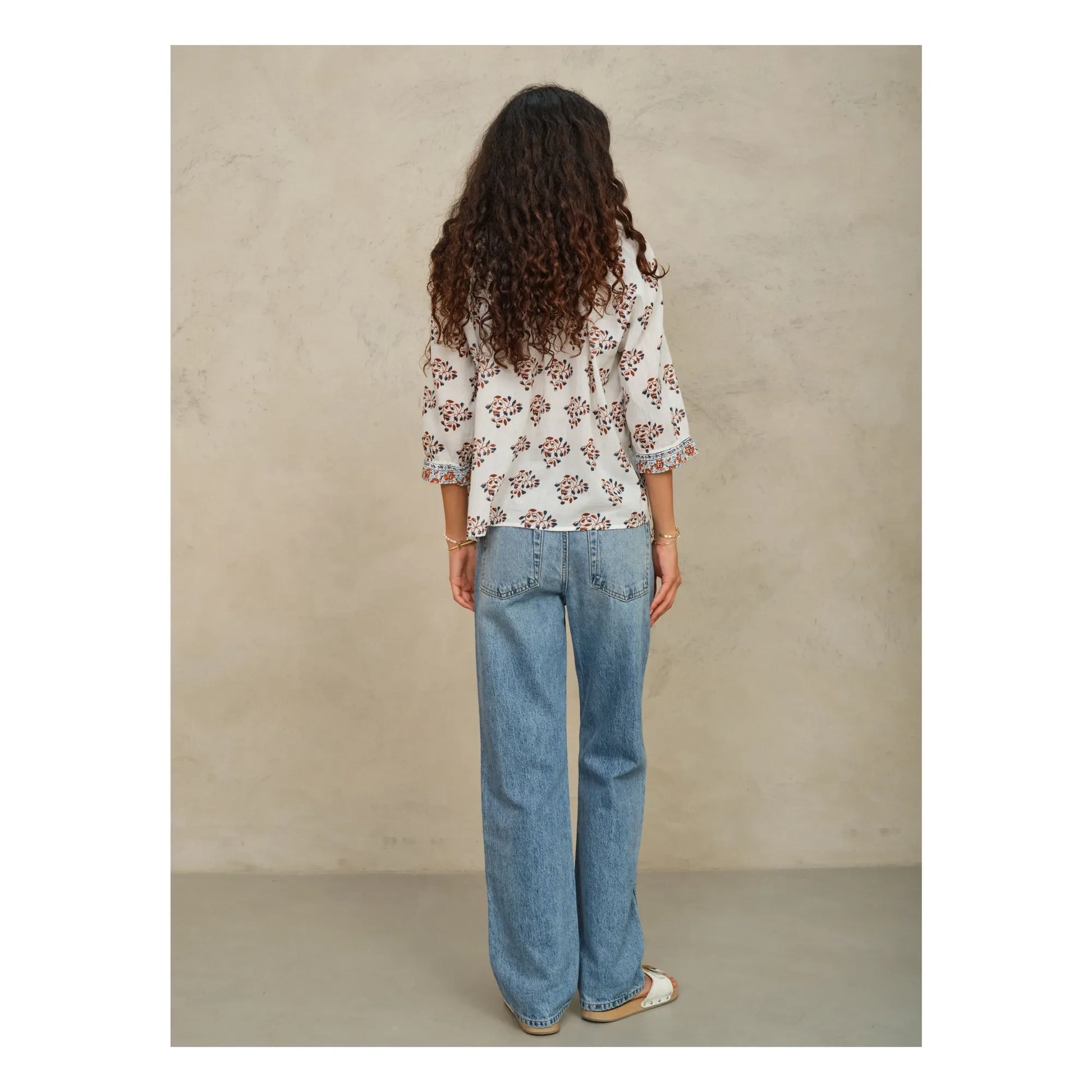 M.A.B.E. - Stella Cotton blouse | Ecru