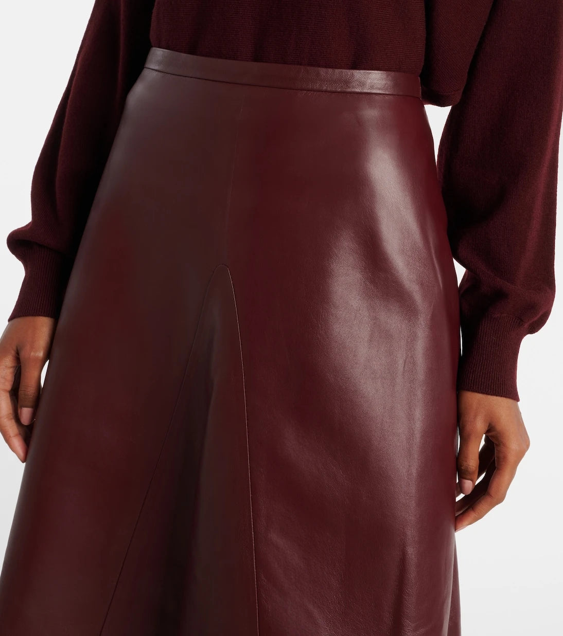 Fforme - Leather midi skirt