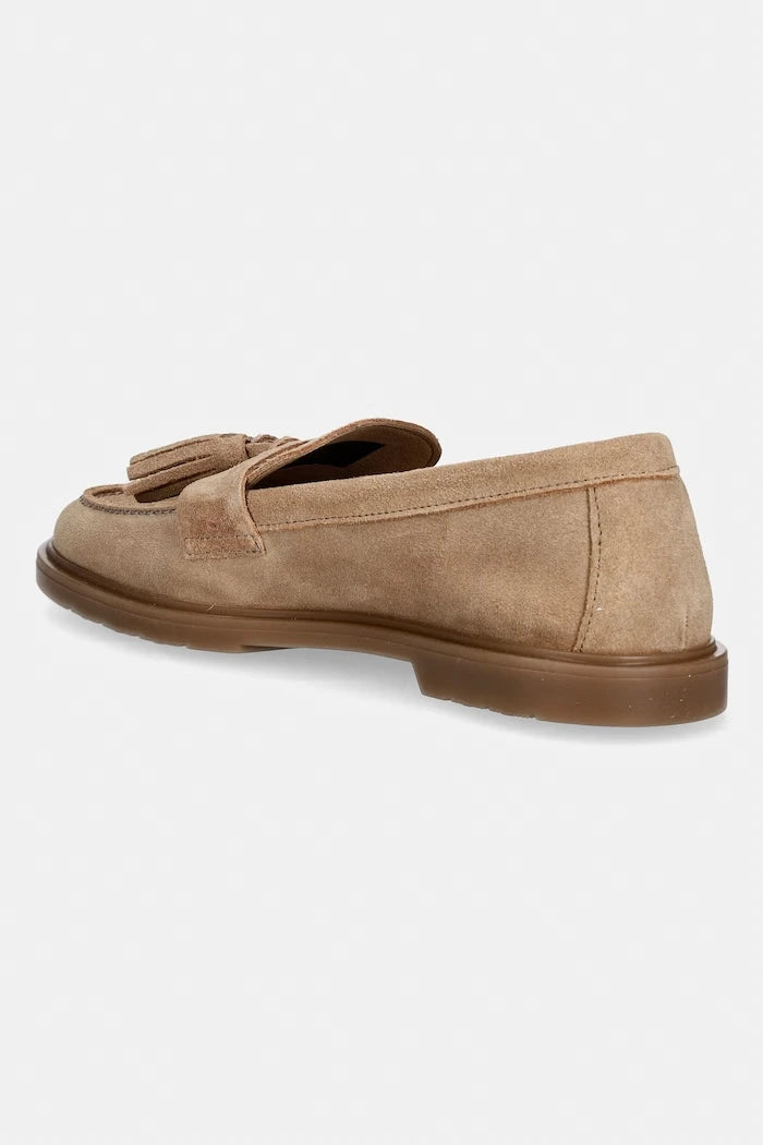 Tommy Hilfiger kadın süet mokasen LIGHT SUEDE TASSEL LOAFER