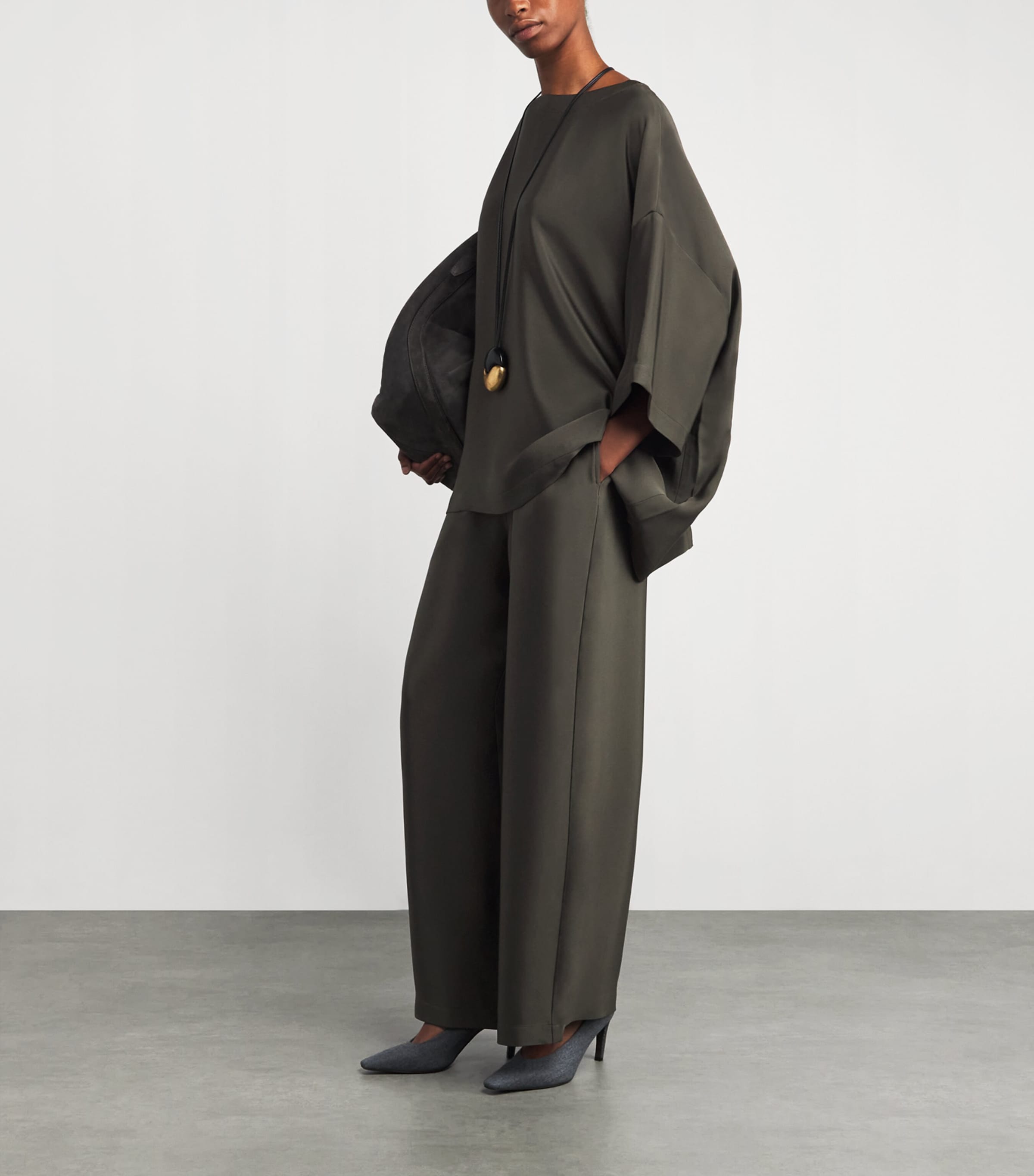 Silk Boat-Neck Tunic