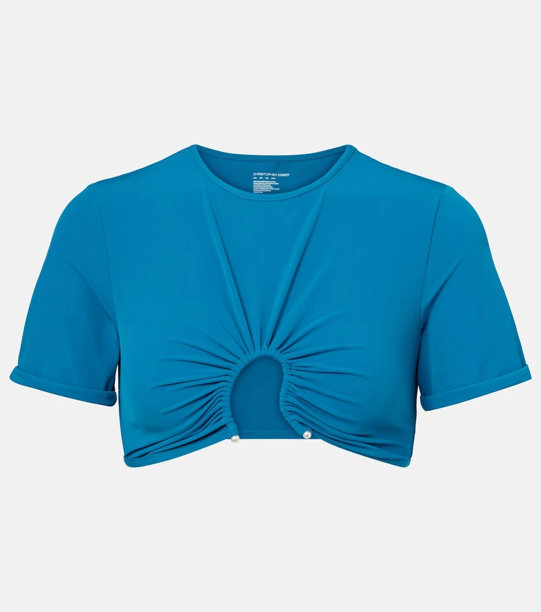 Christopher Esber - Crescent gathered crop top