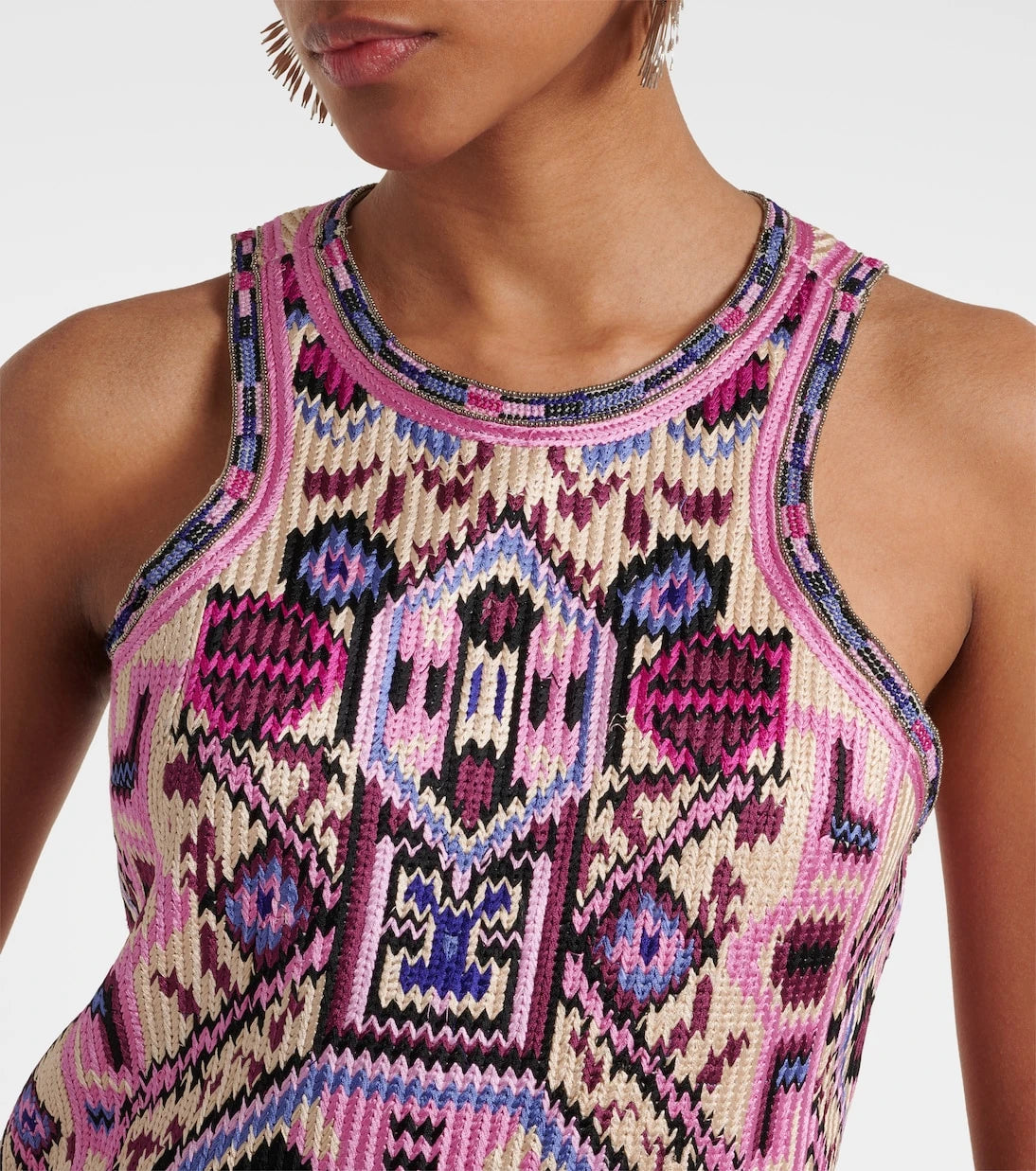 Isabel Marant - Yasmine fringed cotton minidress