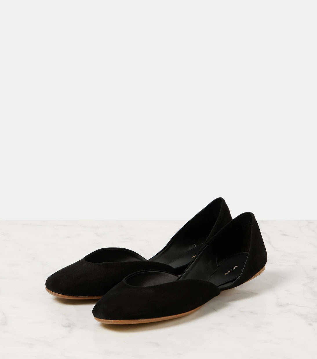 The Row - Gemma suede ballet flats