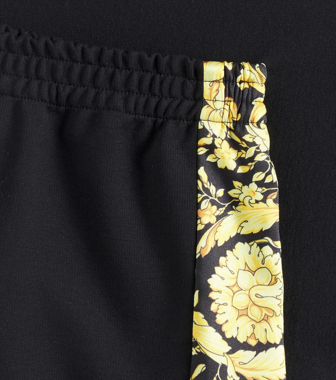 Versace Kids - Barocco twill-trimmed jersey shorts