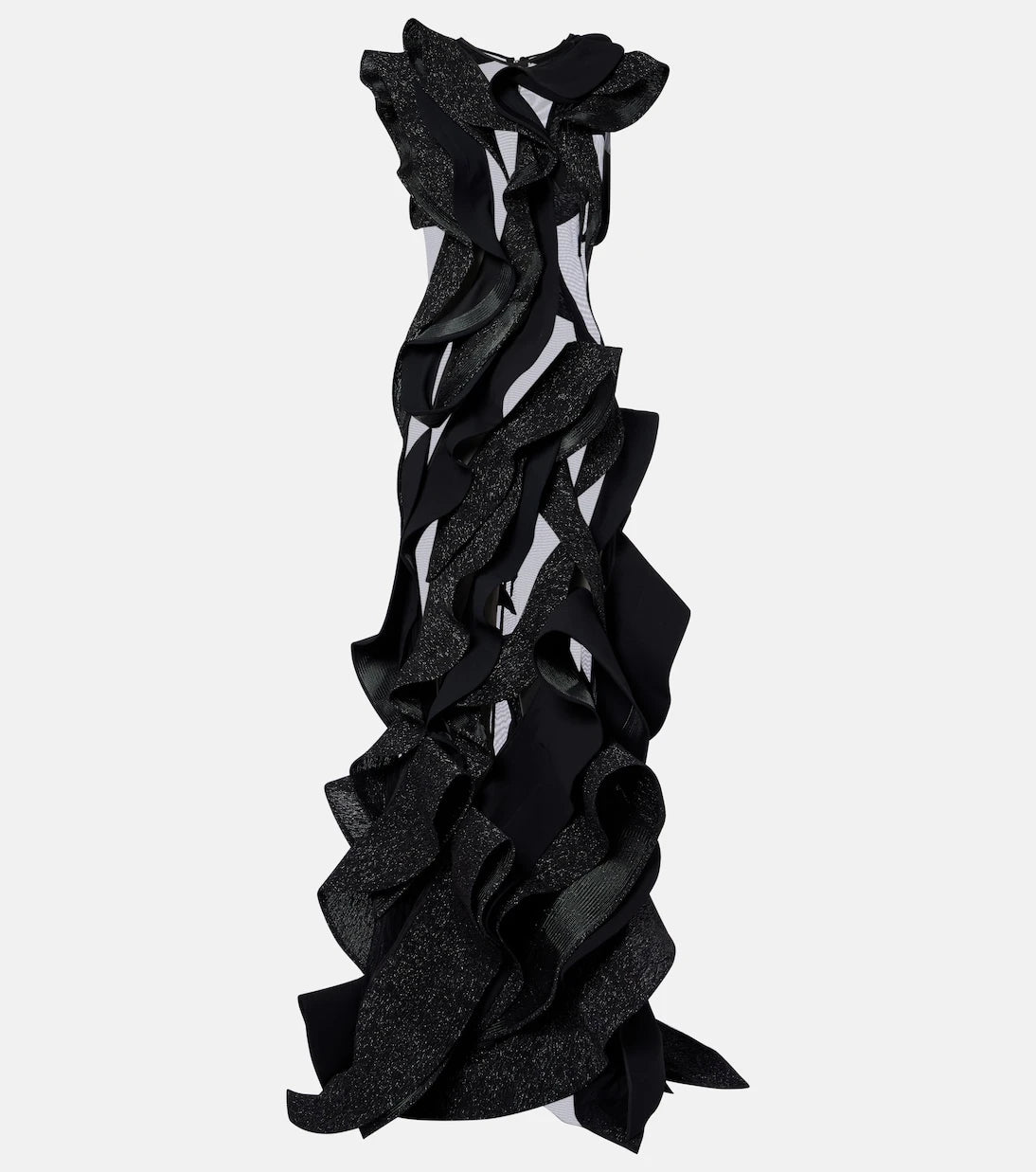Maticevski - Ellipsoid Wave ruffled gown