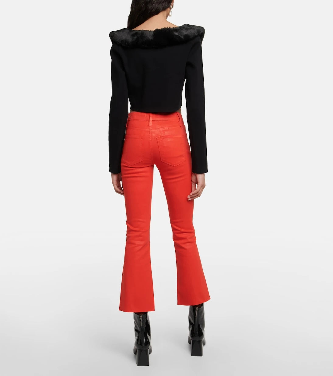 Frame - Le Crop Mini Boot high-rise jeans