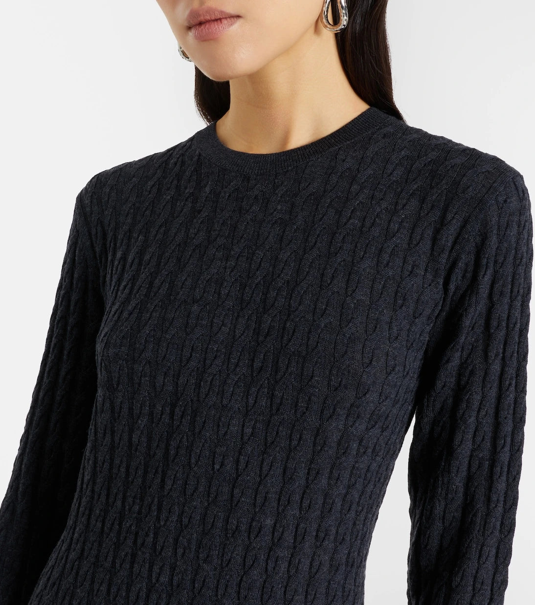Toteme - Cable-knit wool maxi dress