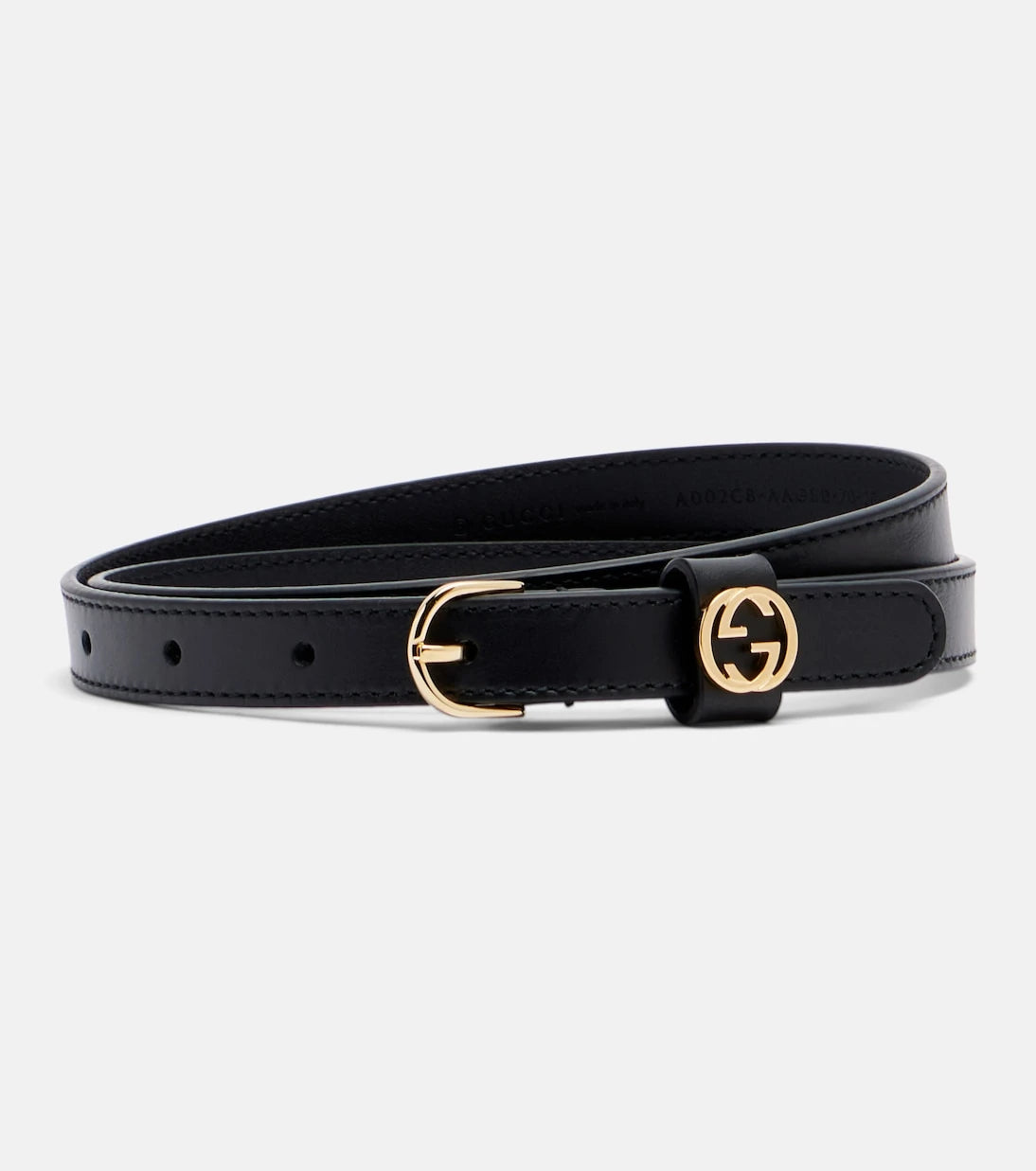 Gucci - Interlocking G leather belt